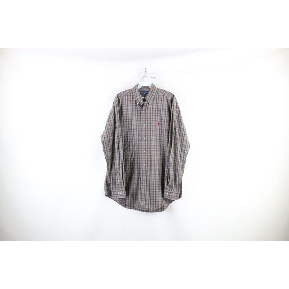 Ralph Lauren Other - Vintage Ralph Lauren Mens Medium Faded Collared Long Sleeve Button Shirt Plaid